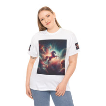 Load image into Gallery viewer, Sagittarius Galactic Unicorn Tee - Unisex Cotton T-Shirt for Cosmic Lovers, Fantasy Fans, Trendy Apparel, Astral War Merch, Gift for All Occasions
