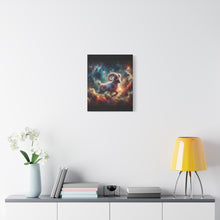 Load image into Gallery viewer, Celestial Aries Ram Canvas Art, Zodiac Decor, Astrological Wall Art, Gift for Astrology Lovers, Cosmic Home Decor, Unique Art Piece

