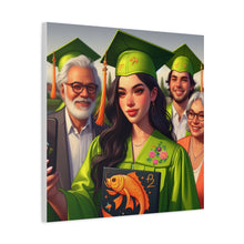 Load image into Gallery viewer, Graduation Canvas Print, Personalized Gift, Wall Art for Graduate, Celebration Decor, Matriculation Memory
