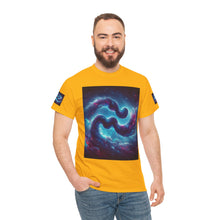Load image into Gallery viewer, Aquarius Galaxy Themed Unisex Heavy Cotton Tee, Cosmic T-Shirt, Sci-Fi Apparel, Unique Space Graphic Tee, Gifts for Star Wars Lovers, Trendy [...]
