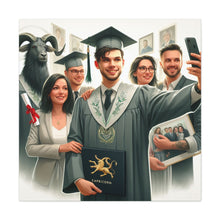 Load image into Gallery viewer, Graduation Canvas Print, Gift for Grads, Wall Art for Celebrations, Proud Graduate Decor, Customizable Artwork
