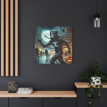 Load image into Gallery viewer, Spooky Halloween Wall Art Canvas, Creepy Decor for Haunted Houses, Trick or Treat Wall Hanging, Frightening Artwork, Seasonal Home Decor
