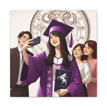 Load image into Gallery viewer, Graduation Canvas Art Print, Perfect Gift for Graduates, Wall Decor for Celebration, Home Office Decoration, Unique Graduation Gift

