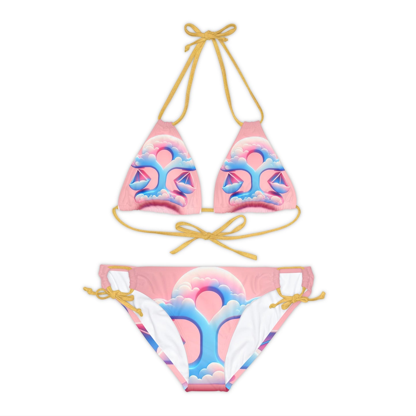 Libra (1) Strappy Bikini Set (AOP)