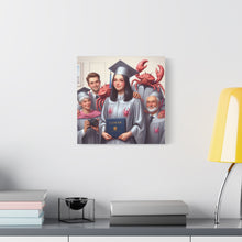 Load image into Gallery viewer, Cancer Zodiac Graduation Canvas Art, Personalized Gift for Graduates, Unique Home Decor, Wall Art, Graduation Gift Idea
