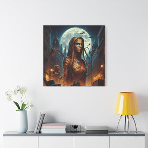 Canvas Print - Halloween Virgo Astrology Mummy