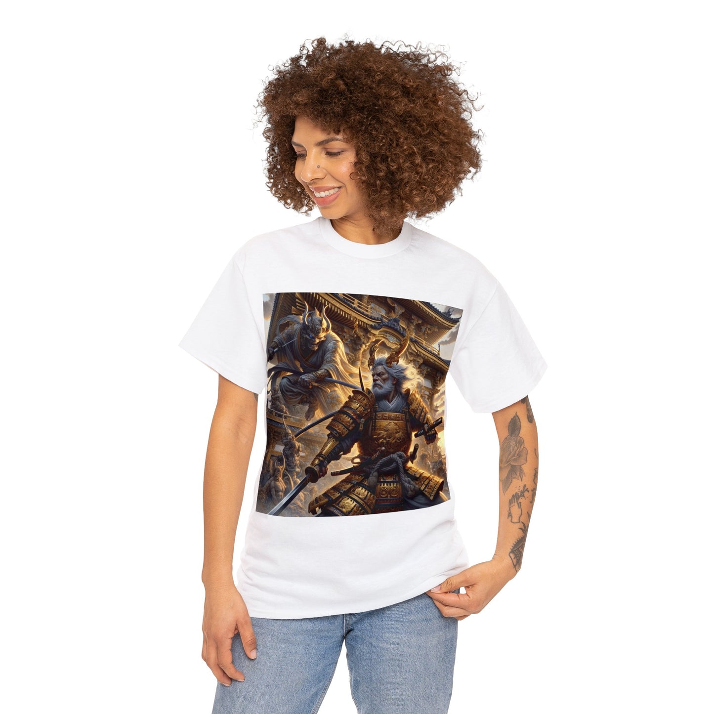 Samurai Capricorn (4) Unisex Heavy Cotton Tee