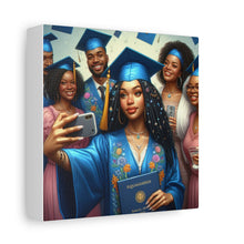 Load image into Gallery viewer, Graduation Celebration Canvas Print, Gift for Graduates, Wall Art for Graduation Parties, Matte Canvas Decor, Unique Grad Gift
