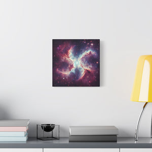 Galactic Canvas Art, Celestial Wall Decor, Cosmic Artwork, Space-Themed Home Decor, Stretched Canvas Print