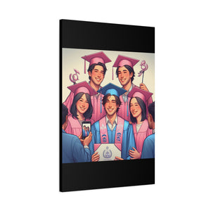 Canvas Print, Graduation Celebration Wall Art, Perfect Gift for Grads, Academic Achievements, Home Decor, Personalized, Unique Keepsake