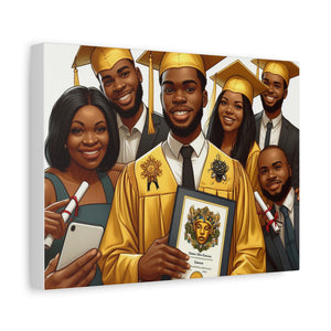 Graduation Celebration Canvas Art, Custom Wall Decor for Graduates, Gift for Newly Graduated, Inspirational Graduate Wall Art, [...]