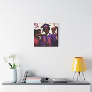 Graduation Canvas Print, Inspirational Wall Art, Emotional Home Decor, Unique Gift for Graduates, Celebration Keepsake