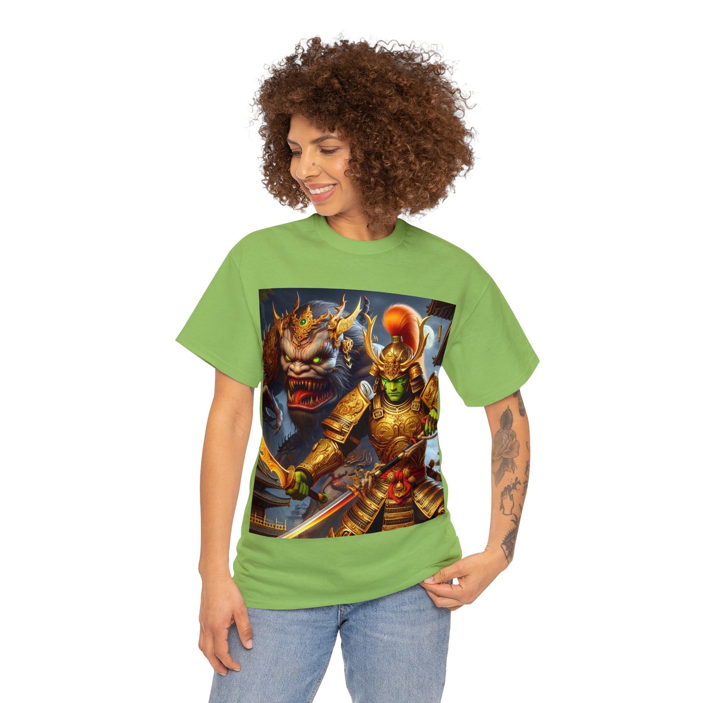 Samurai Pisces (2) Unisex Heavy Cotton Tee