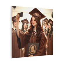 Load image into Gallery viewer, Graduation Canvas Print, Inspirational Wall Art for Graduates, Home Decor, Gift for Her, College Graduation, Motivational Decor
