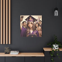 Load image into Gallery viewer, Graduation Canvas Print, Customizable Wall Art, Gift for Grads, Inspirational Home Decor, Graduation Celebration
