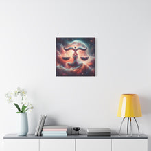 Load image into Gallery viewer, Cosmic Balance Canvas, Wall Art, Astrology Decor, Libra Artwork, Spiritual Decor, Home Decor
