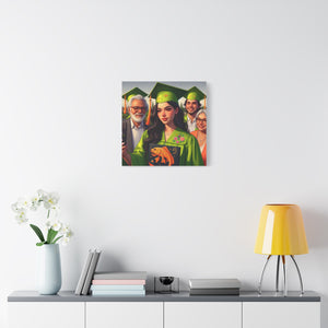 Graduation Canvas Print, Personalized Gift, Wall Art for Graduate, Celebration Decor, Matriculation Memory