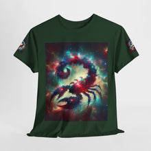 Load image into Gallery viewer, Cosmic Scorpion Tee | Unisex Heavy Cotton Tee | Astrowar Graphic Tees | Space Lover Apparel | Unique Astrology Shirt | Gift for Star [...]
