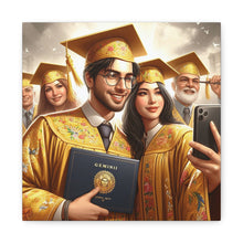 Load image into Gallery viewer, Graduation Celebration Canvas Wall Art, Perfect Gift for Graduates, Home Decor, Graduation Party Decor, Unique Graduation Memory
