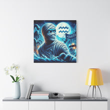 Load image into Gallery viewer, Mummy-Themed Canvas Art, Perfect for Halloween and Spooky Decor, Unique Home Wall Art, Great Gift for Horror Lovers, Halloween Decor
