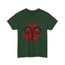 Load image into Gallery viewer, Aries Inspired Unisex Heavy Cotton Tee | Astrology Shirt, Zodiac Apparel, Gift for Astrology Lovers, Rambunctious Spirit T-Shirt, [...]
