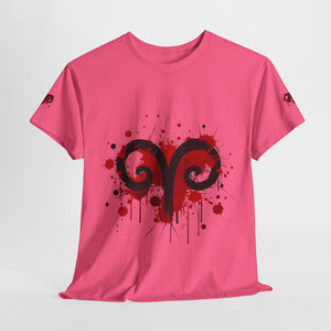Edgy Aries Graphic Tee, Astrology Shirt, Perfect Gift for Zodiac Lovers, Unisex Cotton Top, Stylish Casual Wear