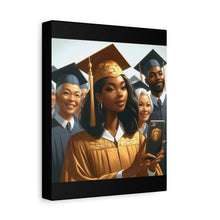 Load image into Gallery viewer, Graduation Canvas Art, Graduation Gift for Her, High School Graduation Decor, College Grad Wall Art, Inspirational Graduation Gift
