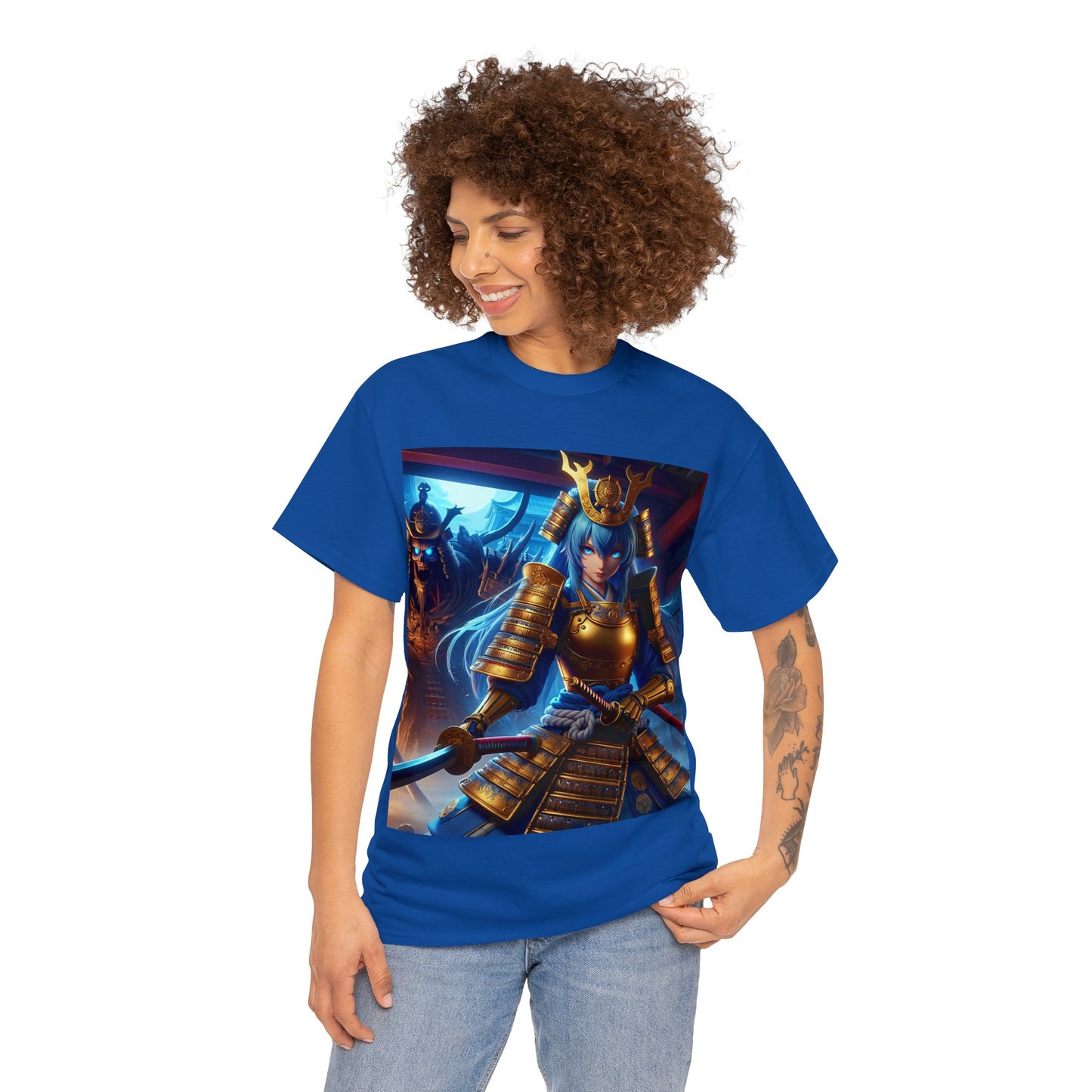 Samurai Aquarius (F2) Unisex Heavy Cotton Tee