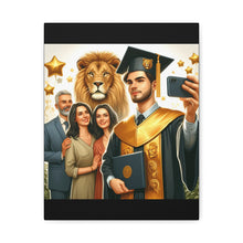Load image into Gallery viewer, Graduation Canvas Wall Art, Family Celebration, Proud Graduate Gift, Personalized Home Decor, Customizable Art Piece

