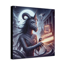 Load image into Gallery viewer, Canvas Print - Halloween Capricorn Astrology Mummy
