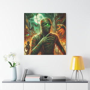 Canvas Print Halloween Pisces Mummy