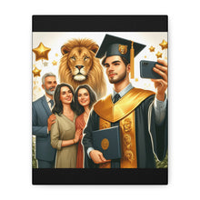 Load image into Gallery viewer, Graduation Canvas Wall Art, Family Celebration, Proud Graduate Gift, Personalized Home Decor, Customizable Art Piece
