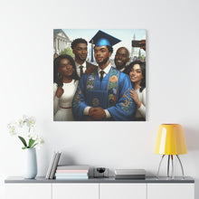 Load image into Gallery viewer, Graduation Celebration Canvas Wall Art, Personalized Gift, Home Décor, Graduation Keepsake, Unique Family Portrait
