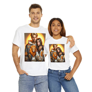 Unisex Leo Couple (4) Heavy Cotton Tee