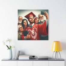 Load image into Gallery viewer, Custom Graduation Canvas Print, Family Portrait Wall Art, Celebrate Achievements, Perfect Gift for Graduates, Aries Zodiac Decor
