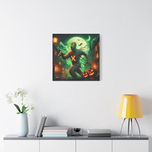 Load image into Gallery viewer, Spooky Halloween Wall Art Canvas, Mummy Decor for Fall, Halloween Party Decoration, Frightening Home Decor, Unique Gift Idea
