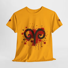 Load image into Gallery viewer, Edgy Aries Graphic Tee, Astrology Shirt, Perfect Gift for Zodiac Lovers, Unisex Cotton Top, Stylish Casual Wear
