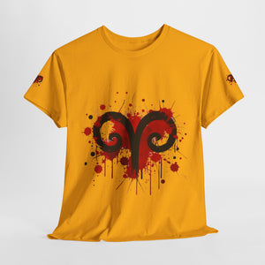 Edgy Aries Graphic Tee, Astrology Shirt, Perfect Gift for Zodiac Lovers, Unisex Cotton Top, Stylish Casual Wear