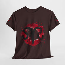 Load image into Gallery viewer, Bold Graphic Aries T-Shirt, Unisex Tee for Astrology Lovers, Unique Gift for Birthdays, Casual Wear, Statement Piece
