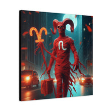 Load image into Gallery viewer, Canvas Wall Art, Aries Decor, Zodiac Gift, Home Wall Decor, Astrological Artwork

