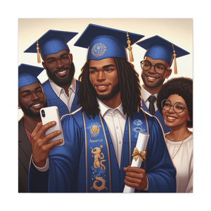 Graduation Canvas Print, Family Celebration Wall Art, Gift for Grads, Personalized Decor, Graduation Ceremony Keepsake