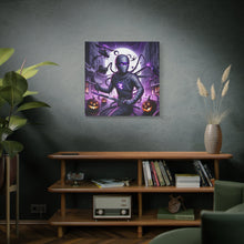 Load image into Gallery viewer, Ninja Halloween Wall Art, Frightening Home Decor, Glow-in-the-Dark Canvas
