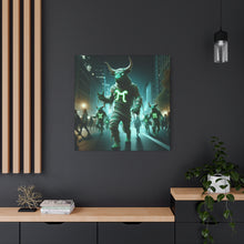 Load image into Gallery viewer, Mystical Taurus Canvas Wall Art, Zodiac Decor, Home Wall Decoration, Gift for Astrology Lovers, Unique Art Piece
