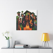Load image into Gallery viewer, Graduation Celebration Canvas Print, Modern Art for Graduates, Unique Gift for Student, Home Decor, Thoughtful Graduation Gift
