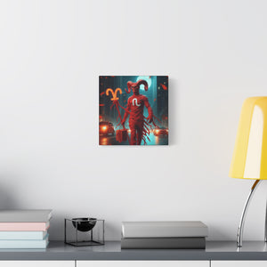 Canvas Wall Art, Aries Decor, Zodiac Gift, Home Wall Decor, Astrological Artwork