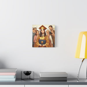 Graduation Canvas Print, Personalized Gift, Graduation Decor, Student Artwork, Wall Art for Celebrations