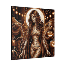 Load image into Gallery viewer, Canvas Wall Art: Halloween Virgo Astrology Mummy
