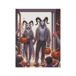 Capricorn Halloween (2) Garden & House Banner