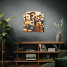 Load image into Gallery viewer, Graduation Celebration Canvas Wall Art, Perfect Gift for Graduates, Home Decor, Graduation Party Decor, Unique Graduation Memory
