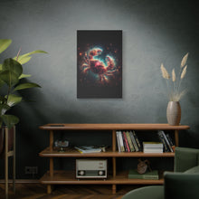 Load image into Gallery viewer, Cosmic Crab Canvas Wall Art, Nebula Art Print, Home Decor, Astrological Gift, Galactic Art Piece, Space-Themed Decoration
